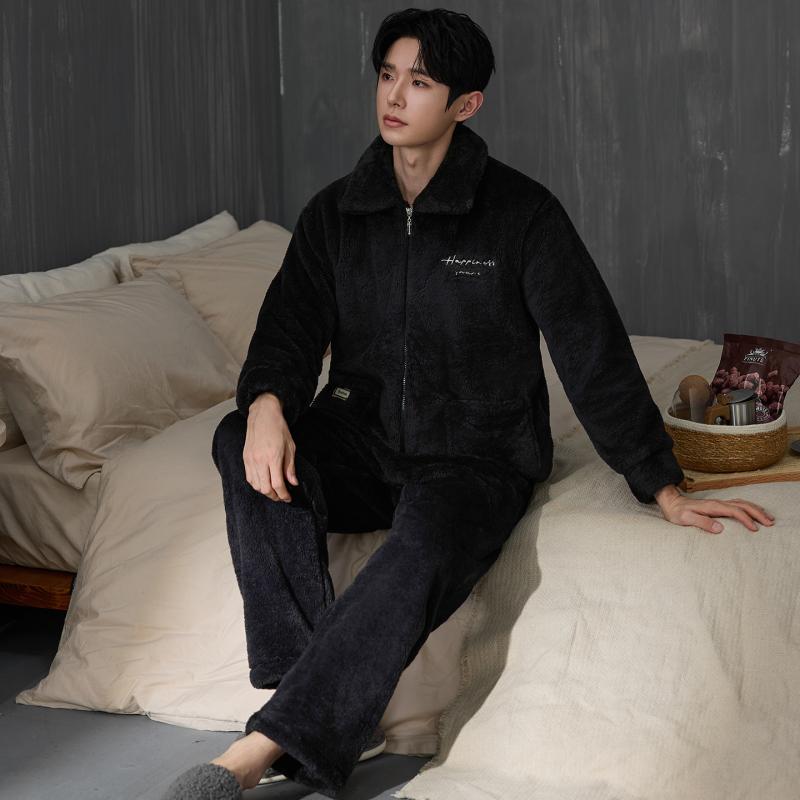 Dikke herenpyjama set winter e - Flannel Shirt Lined recensie en prijs