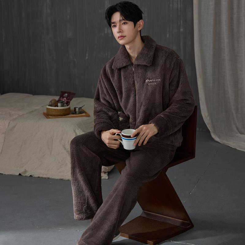 Dikke herenpyjama set winter e - Flannel Shirt Lined recensie en prijs